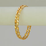 Elegant Gold Foamed Designer Spiral Bangles