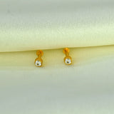 Gold-Plated-CZ-Second-Stud-Earrings