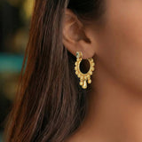 Gold-Plated-CZ-Stone-Studded-Hoop-Earrings