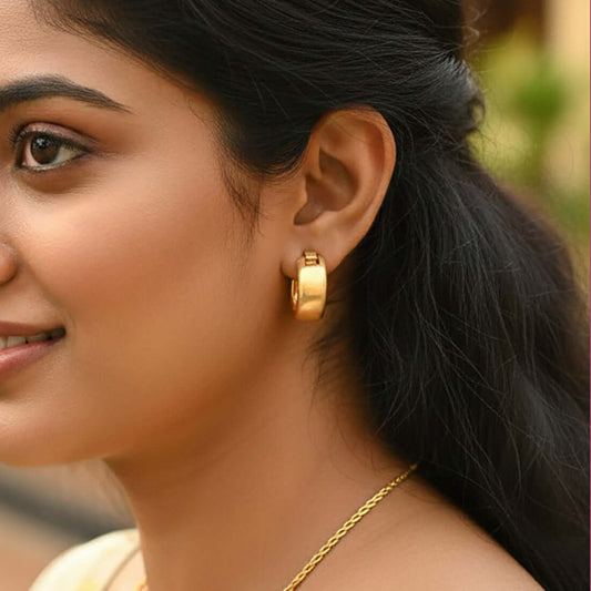 Gold-Plated-Classic-Huggie-Hoop-Earrings