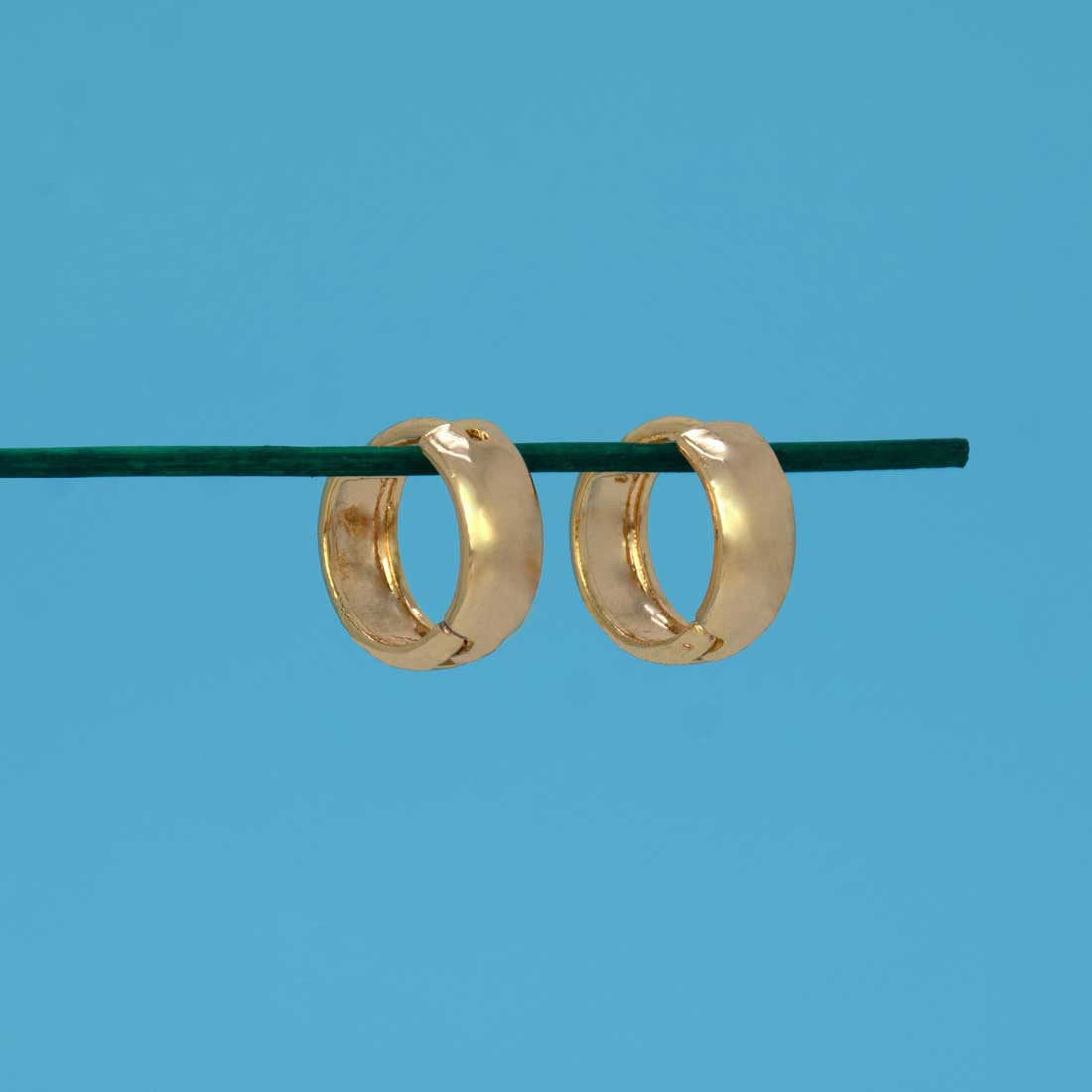 Gold-Plated-Classic-Huggie-Hoop-Earrings