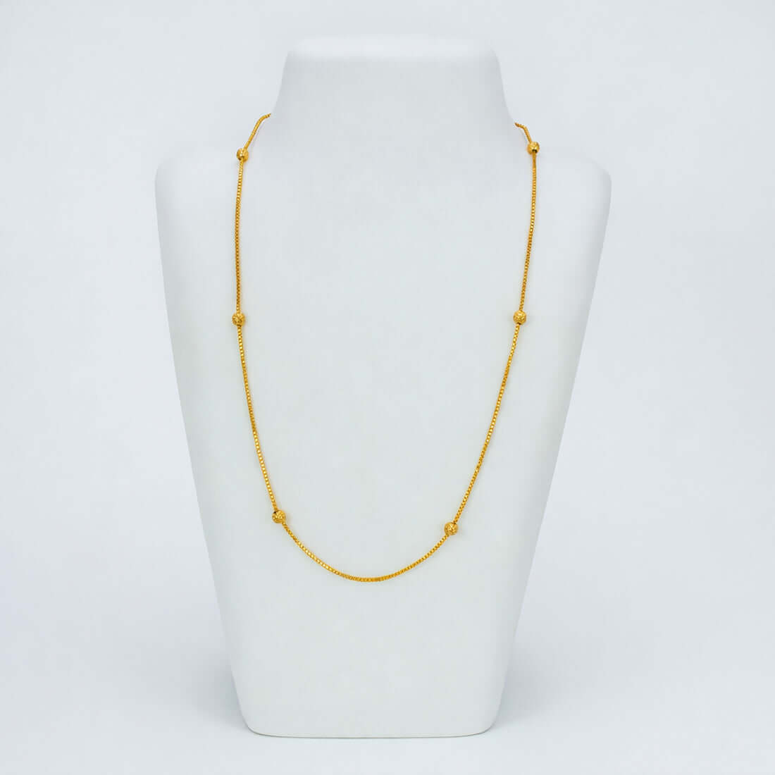 Gold Plated Designer Beaded Kilukkam Chain