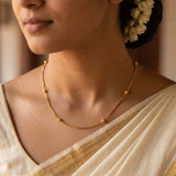 Gold Plated Designer Beaded Kilukkam Chain