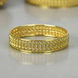 Gold Plated Designer Broad Bangle