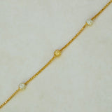 Gold-Plated Dual Tone Bead Chain Bracelet