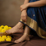 Gold-Plated-Green-Beaded-Anklet