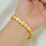Gold-Plated Heart Urvasi Chain Bracelet