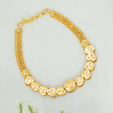 Gold-Plated Heart Urvasi Chain Bracelet