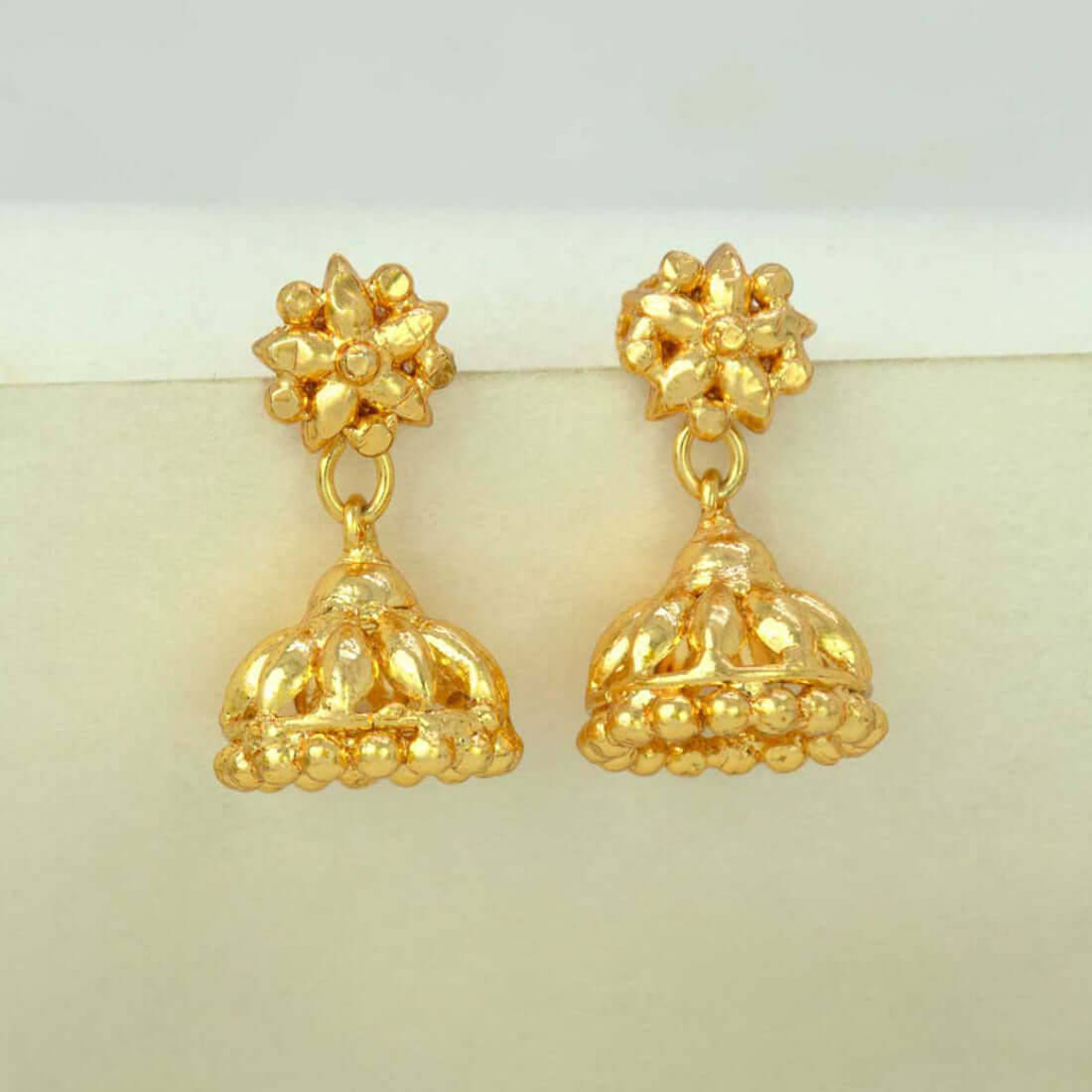 Gold-Plated-Mini-Floral-Jhumka-Earrings-Wbg