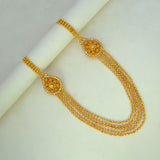 Gold-Plated-Multi-Layer-CZ-Floral-Dual-Mugappu-Necklace-Wbg