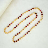 Gold-Plated-Red-Crystal-Beaded-Chain