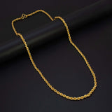 Gold-Plated-Rope-Chain-Necklace