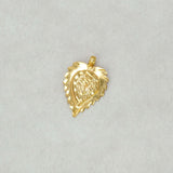 Gold-Plated-Sacred-Leaf-OM-Pendant