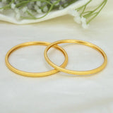 Gold Plated Simple Pipe Bangles