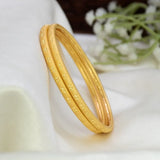 Gold Plated Simple Pipe Bangles