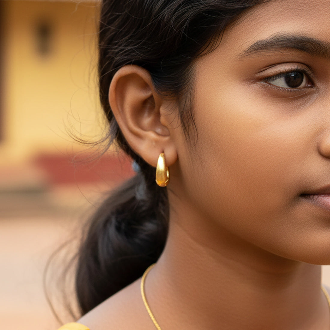 Gold-Plated-Sleek-Huggie-Hoop-Earrings