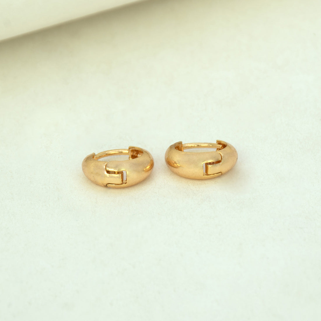 Gold-Plated-Sleek-Huggie-Hoop-Earrings