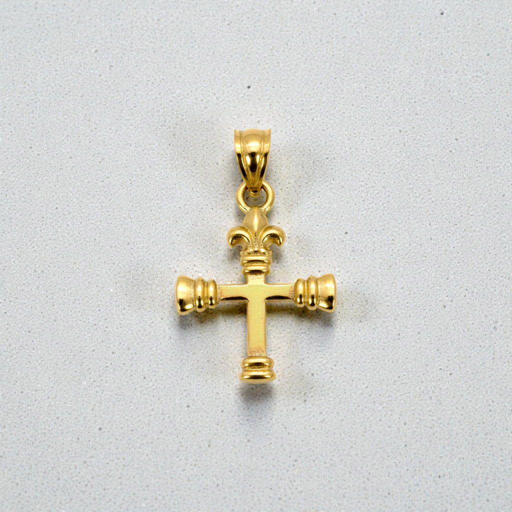 Gold Plated Small Christian Cross Pendant