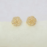 Gold-Plated-Sparkle-CZ-Blossom-Ear-Studs