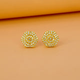 Gold-Plated-Sparkle-CZ-Blossom-Ear-Studs