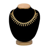 Exquisite Gold Plated Spike Designer Stone Necklace
