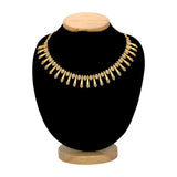 Exquisite Gold Plated Spike Designer Stone Necklace