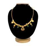 Traditional Gold Plated Sree Krishna Palakka Pendant Necklace