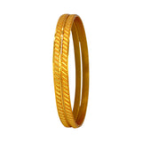 Stylish Matte Gold Plated Textured Designer Bangles