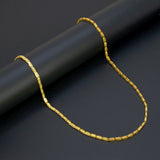 Gold-Plated-Textured-Link-Chain-Necklace