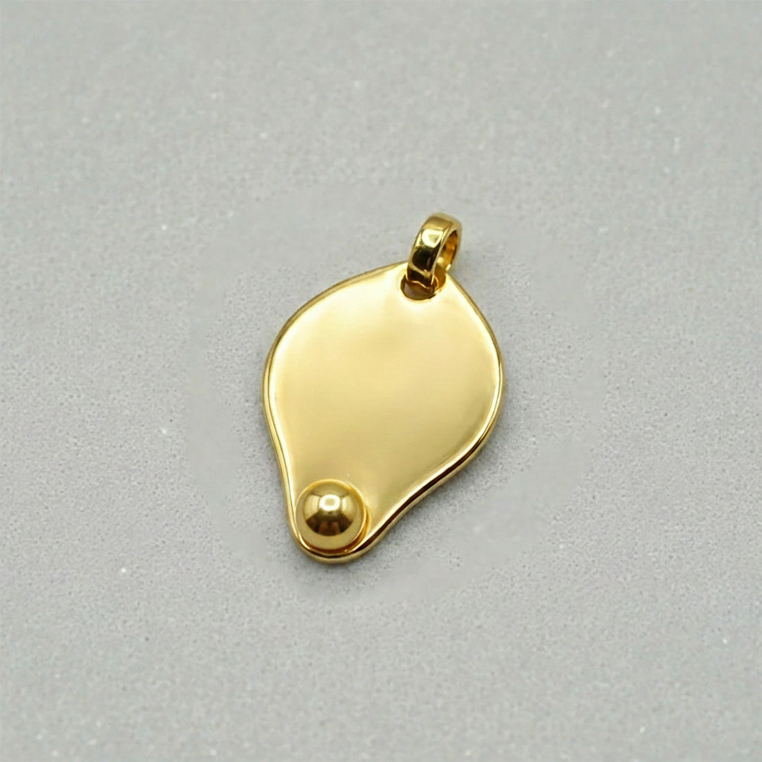 Gold Plated Traditional Plain Thali Pendant
