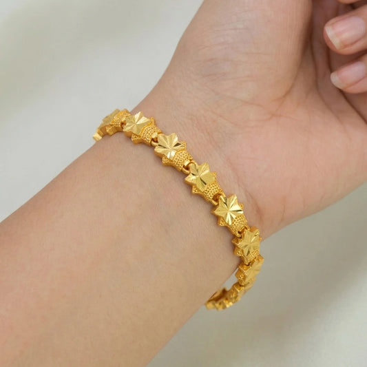 Gold-Plated Twin Star Ladies' Bracelet