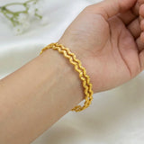Gold Plated Zig Zag Design Bangles