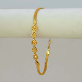 Gold Plated Triple Ball Heart Kilukkam Bracelet