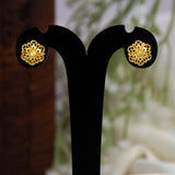 Gold-Plated Filigree Flower Stud Earrings demo