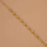 Gold-Plated Foamed Link Bracelet