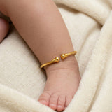 Gold Plated Plain Open Baby Kada Bangles