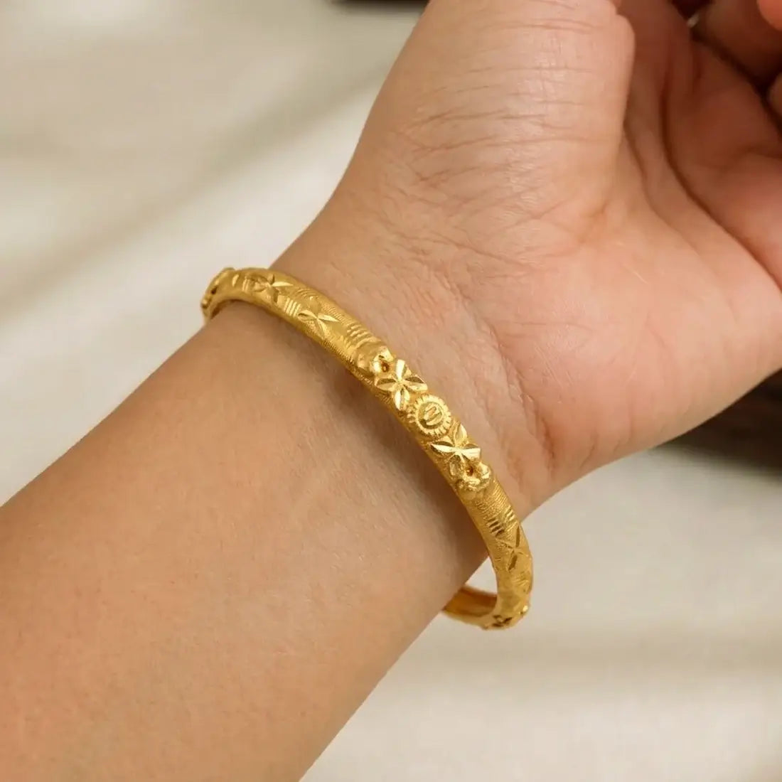 Gold-Plated Traditional Designer Bangle