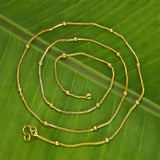 Gold-plated-designer-beaded-kilukkam-chain-for-women