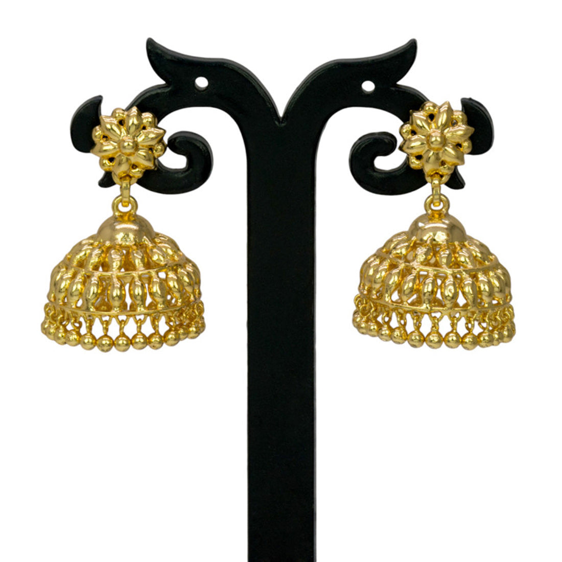 Gold-plated-medium-umbrella-jhumka-dmo
