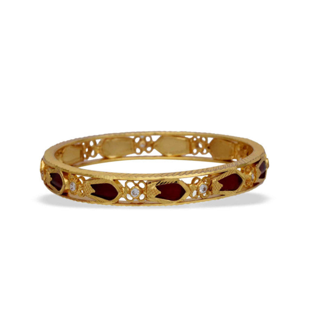 Gold Plated Thin Nagapadam Bangles