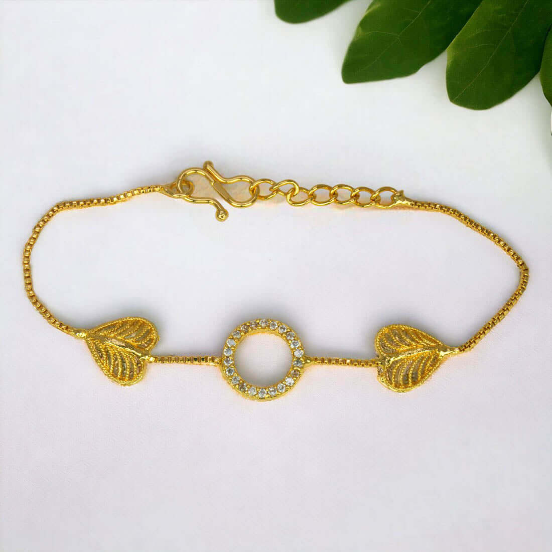 CZ Stone Heart Love Bracelet