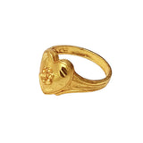 Gold Plated Floral Heart Finger Ring