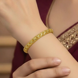 Gold Plated Net Bangle