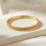 Gold Plated Two Line Designer Bangles