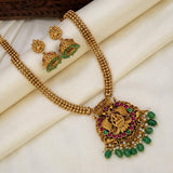 Antique Lakshmi Long Chain Set Bridal & Festive Wear - Multi-colour