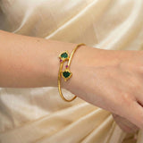 Kerala Gold Plated Open Palakka Bangle Bracelet