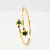 Kerala Gold Plated Open Palakka Bangle Bracelet