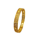 Stylish Gold Plated Designer Mesh Bangle featuring intricate mesh design, perfect for daily wear and festive occasions.