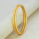 Gold-Plated Lightweight Daily Wear Pipe Bangles