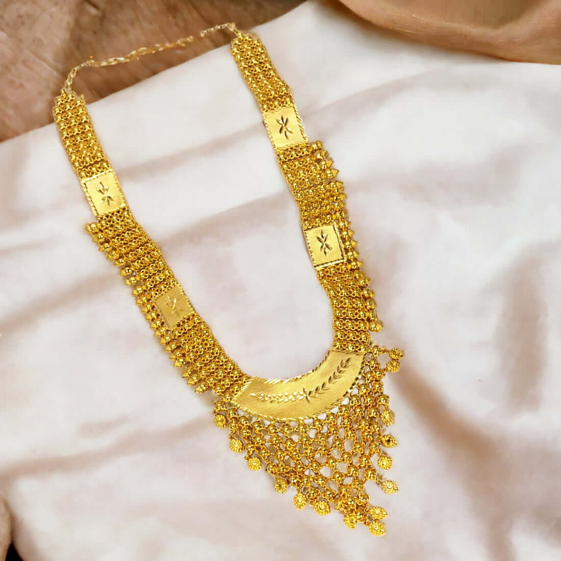 Lightweight Kerala Gold Plated Bridal Haram